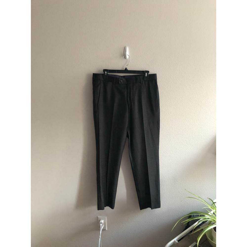 Ted Baker London Jay Dress Pants Charcoal blue pattern Size 31S
